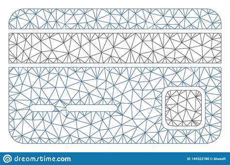 Modelo De La Malla Del Vector De La Tarjeta De Banco O Ilustraci N