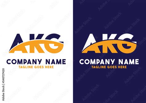 Letter AKG logo design vector template, AKG logo Stock Vector | Adobe Stock