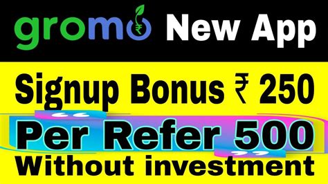 Gromo Refer And Earn Signup Bonus Per Refer Refferal Code Kaise