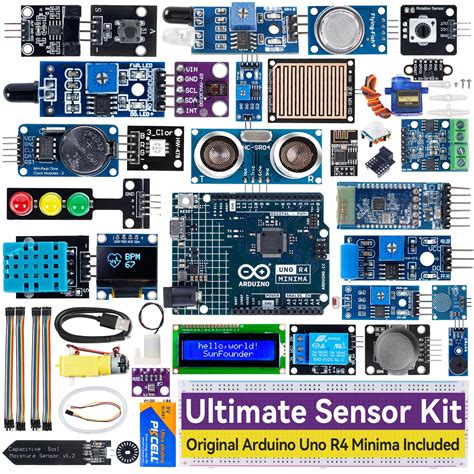 Buy SUNFOUNDER Ultimate Sensor Kit With Original Arduino Uno R4 Minima