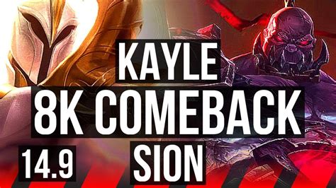 Kayle Vs Sion Top K Comeback Legendary Br Diamond