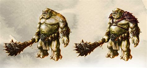 Skullcrusher and Troll Concept Art - Celtic Heroes