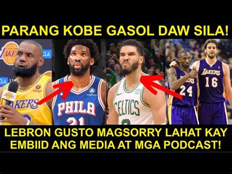 Lebron TINIRA Ang Mga KRITIKO Ni Embiid Tatum Parang KOBE GASOL Daw