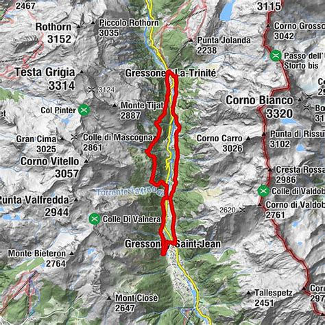 Monterosa Walser Waeg Tracciato Km Bergfex Trailrunning Tour