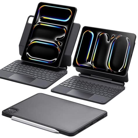 Black iPad Pro 11 inch(2024) Magnetic Keyboard Case - ESR Rebound 360