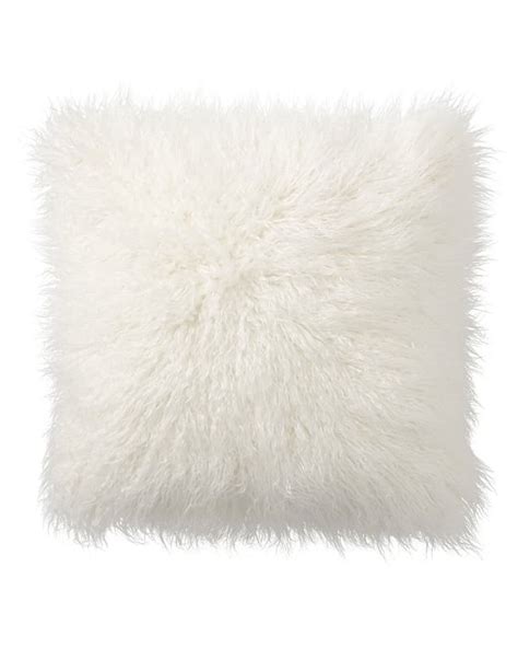 White Fluffy Fur Pillow Faux Fur Pillow White Fur Pillow Fur Pillow