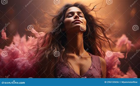 A Woman With Her Eyes Closed Stock Illustration Illustration Of Girl