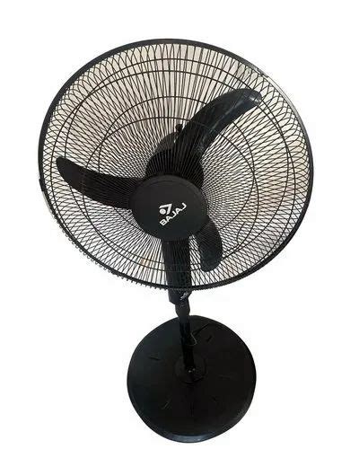 Black Bajaj Victor VP01 18 450 Mm Pedestal Fan For Industrial Floor