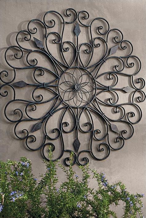 20 Best Ideas Outdoor Wrought Iron Wall Art Outdoor Metal Wall Art