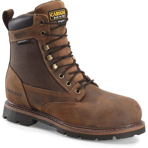 Carolina Men S Installer Insulated Work Boots Mohawk Brown