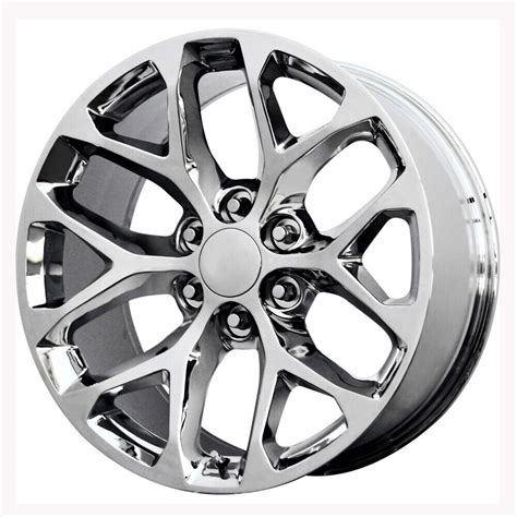 22 Chrome Snowflake Wheels Rims 22x9 Replica Fits Sierra Silverado 1500 Factory Ebay