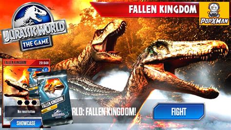 Jurassic World The Game S2334 แพ็คไฟไหม้ ไหม้จริงๆ ไหม้ยันหัว Fallen Kingdom Pack เกมมือถือ