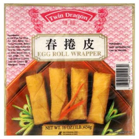 Twin Dragon Egg Roll Wrapper 16 Oz Fred Meyer