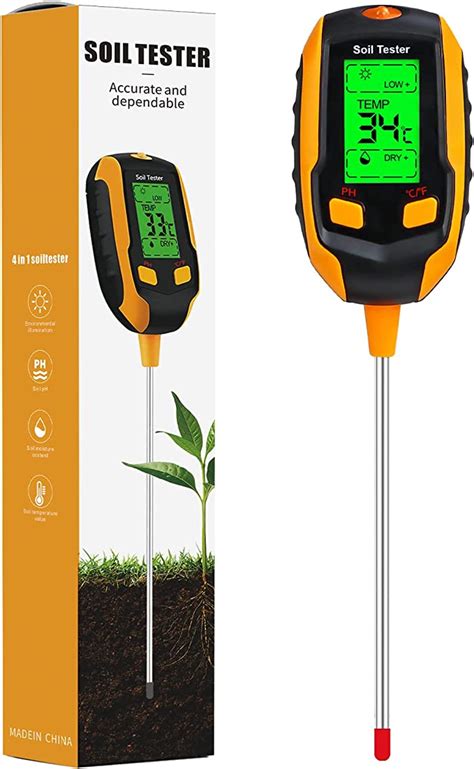 Soilphu Medidor De Humedad Del Piso En Medidor De Temperatura De