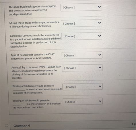 Solved D Question Pts Use The Following Choices To Match Chegg