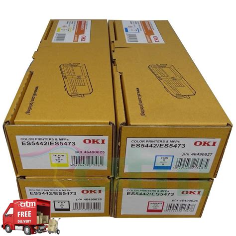 Oki Es Es Genuine Bk C Y M Toner Cartridges Set