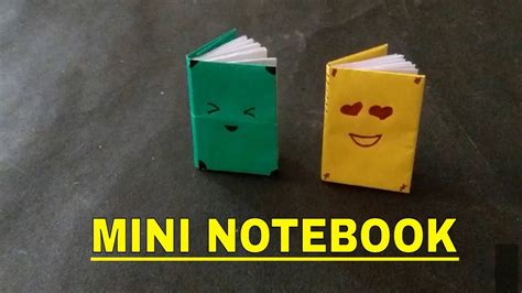 Diy Mini Notebooks With Single Sheet Of Paper Youtube