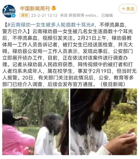 一名女学生被两名女生殴打当地通报 澎湃号政务 澎湃新闻 The Paper