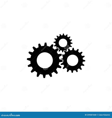 Gear Icon Logo Vector Stock Vector Illustration Of Clock 259681668