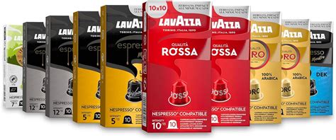 Lavazza Variety Pack 100 Aluminium Capsules Compatible With Nespresso