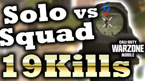 COD WarZone Mobile Solo Vs Squad 19Kills YouTube