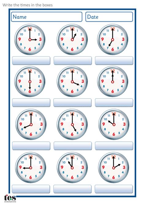 Printable Clock Worksheets Peggy Worksheets