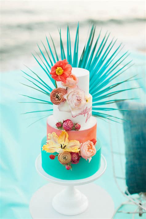 Tropical Wedding Cake Wedding And Party Ideas 100 Layer Cake