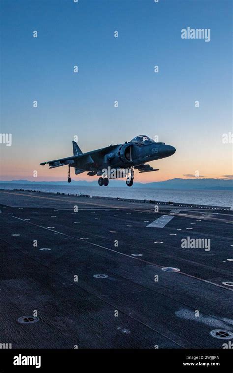 An AV 8B Harrier Assigned To The 26th Marine Expeditionary Units