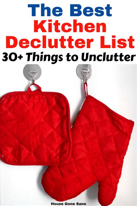 The Best Kitchen Declutter List 30 Things To Unclutter House Gone Sane