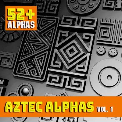 Aztec Alpha Brushes Volume 1 3D Texture By Boneytoes