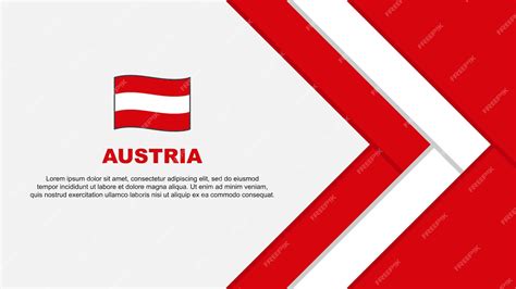 Premium Vector Austria Flag Abstract Background Design Template Austria Independence Day