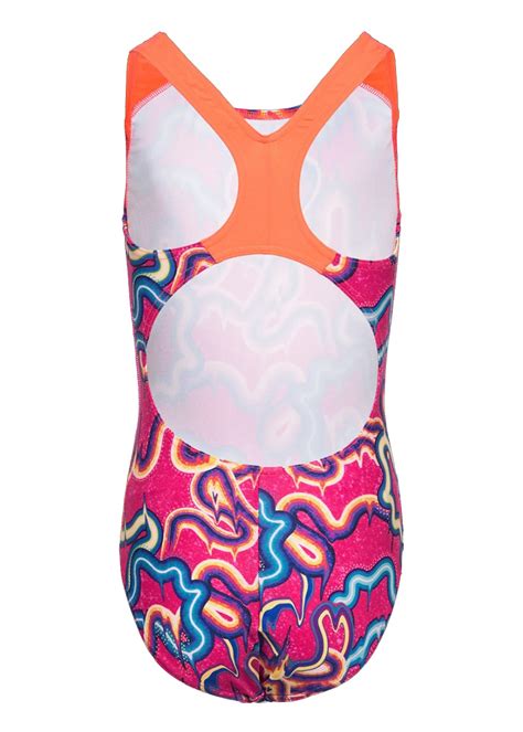 Speedo Girls Hyperboom Placement Flyback Swimsuit True Cobalt