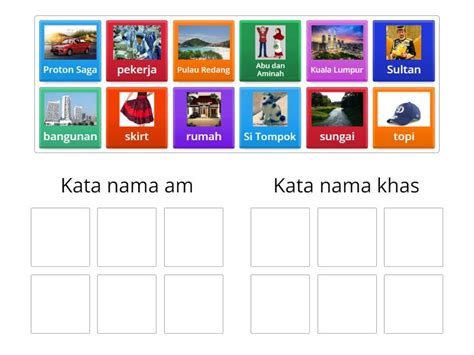 Kata Nama Am Dan Kata Nama Khas Group Sort