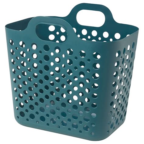 SLIBB flexible laundry basket, turquoise, 24 l (6 gallon) - IKEA