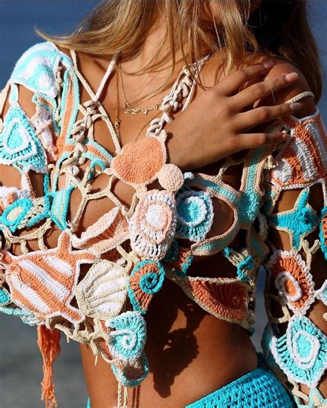 Pin De Bohoasis Em Boho Beachwear Saida De Praia Croche Moda Croche