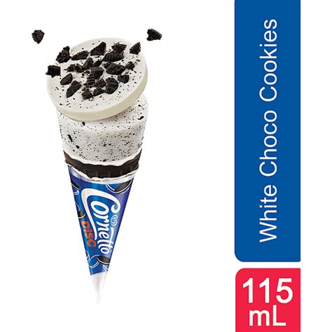 Selecta Cornetto Disc White Choco Cookies And Cream Ice Cream 115ml Ice Cream Walter Mart