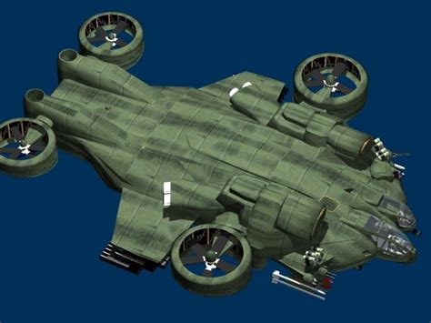 big gunship avatar 3d model