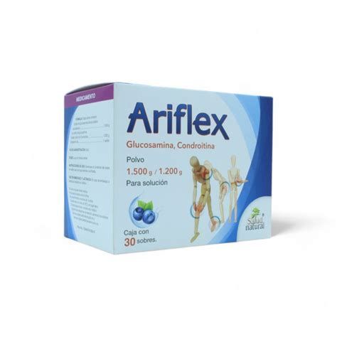 Ariflex Glucosamina Condroitina 1 500g 1 200g Caja Con 30