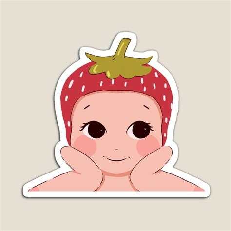 Strawberry Cherub Strawberry Sonny Angel Magnet For Sale By