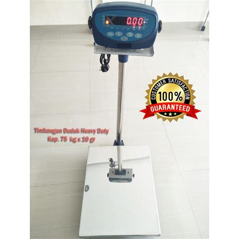 Jual Timbangan Duduk Digital Bench Scale Heavy Duty Kap Kg X Gr