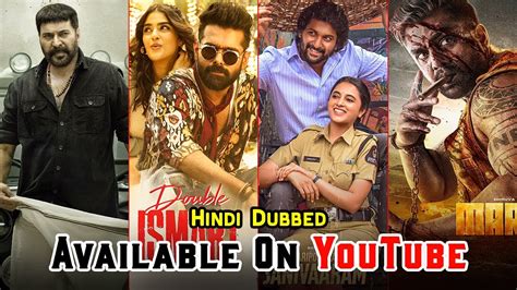 Top New South Hindi Dubbed Superhit Movies Available On Youtube