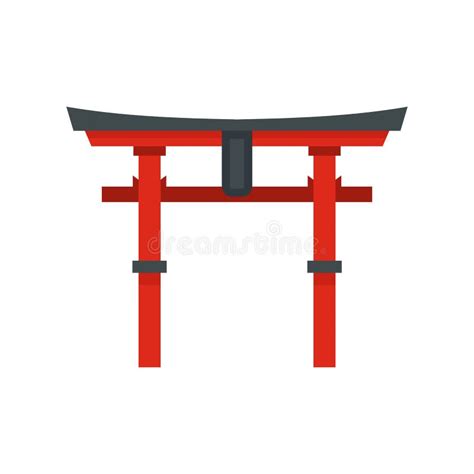 The Sacred Mountain Of Fuji Japan Icon Flat Style Stock Vector