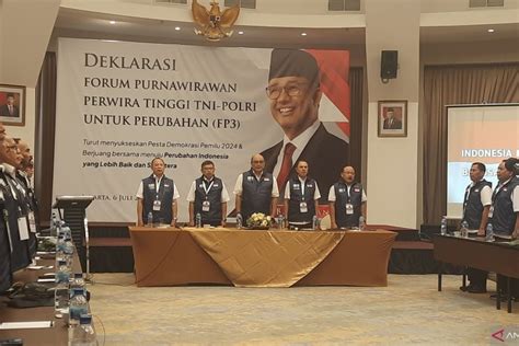 Purnawirawan TNI Polri Beberkan Alasan Dukung Anies Pada Pemilu 2024