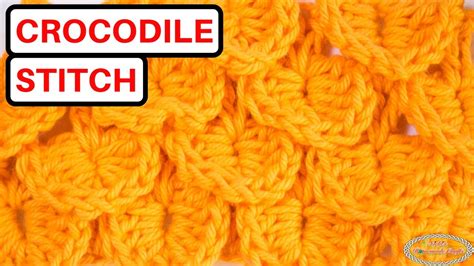 How To Crochet Crocodile Stitch Easy Tutorial Youtube