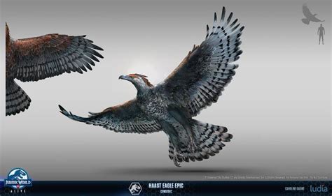 Artstation Jurassic World Alive Rinchenia Argentavis And Haast Eagles Jurassic World