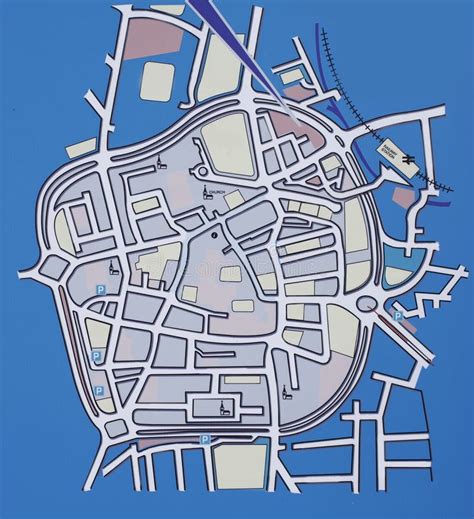 Blank City Map Template Cardtemplatemyid