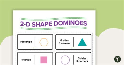 2 D Shape Dominoes Teach Starter