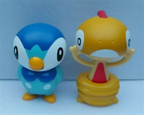 Pokemon Piplup Scraggy Mcdonalds Happy Meal Toy Figures