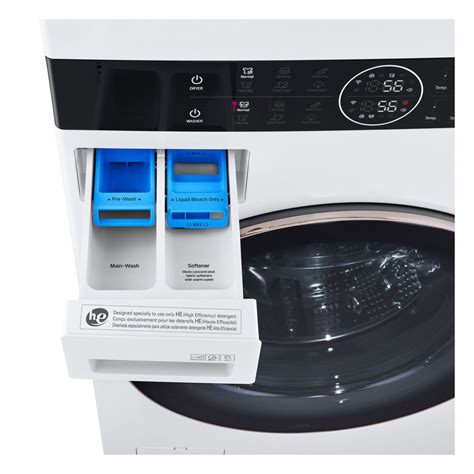 LG White Front Load LG WashTower™ with Centre Control™ 5.2 Cu.Ft. Steam ...