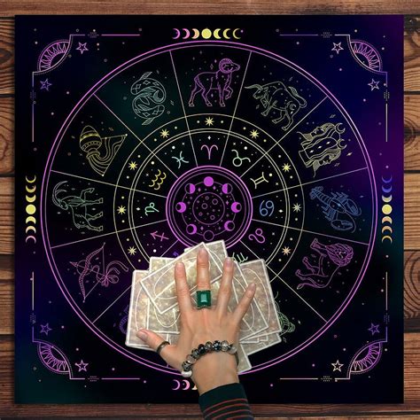 Pc Tarots Tablecloth Constellations Divination Altar Cloth Board